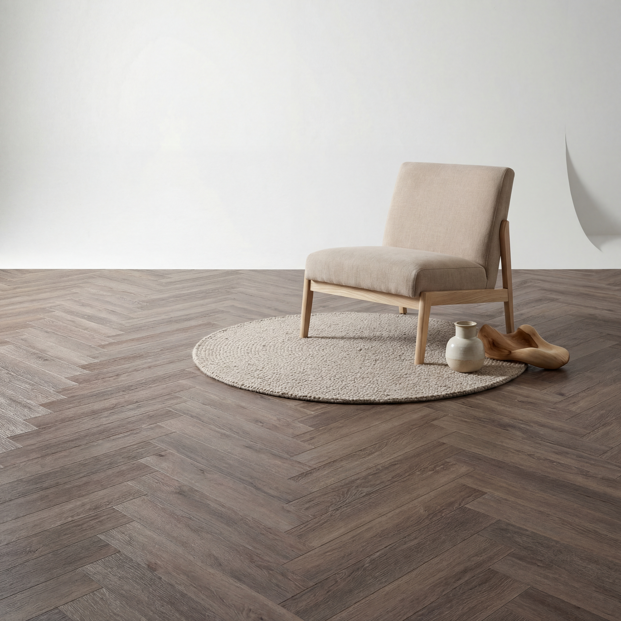 Lux Tenebrae Visgraat Smoky Oak Plak PVC - Afbeelding 5