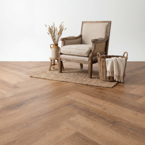 Lux Tenebrae Visgraat Warm Oak Plak PVC