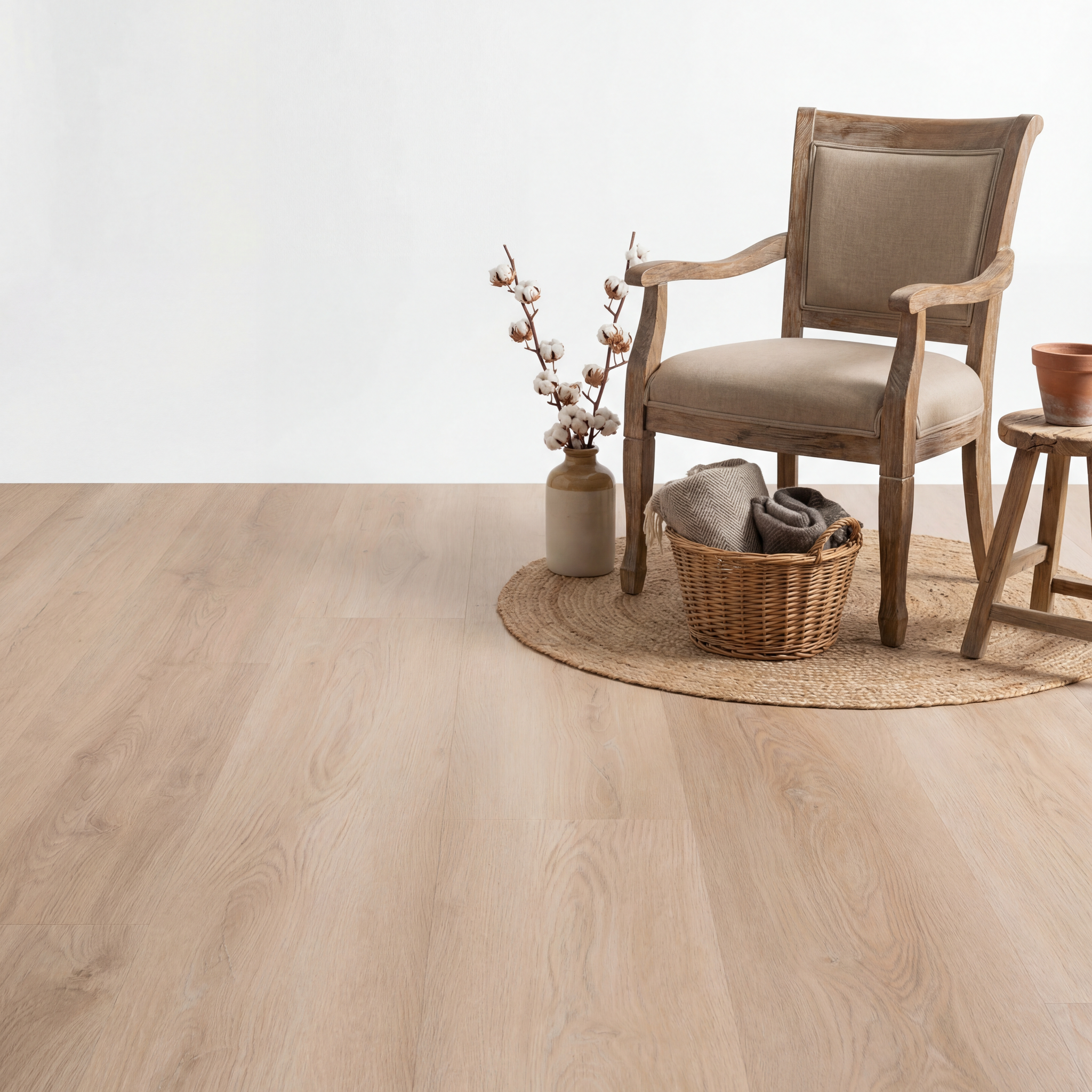 Madera Rechte Plank White Wash Smoky Plak PVC