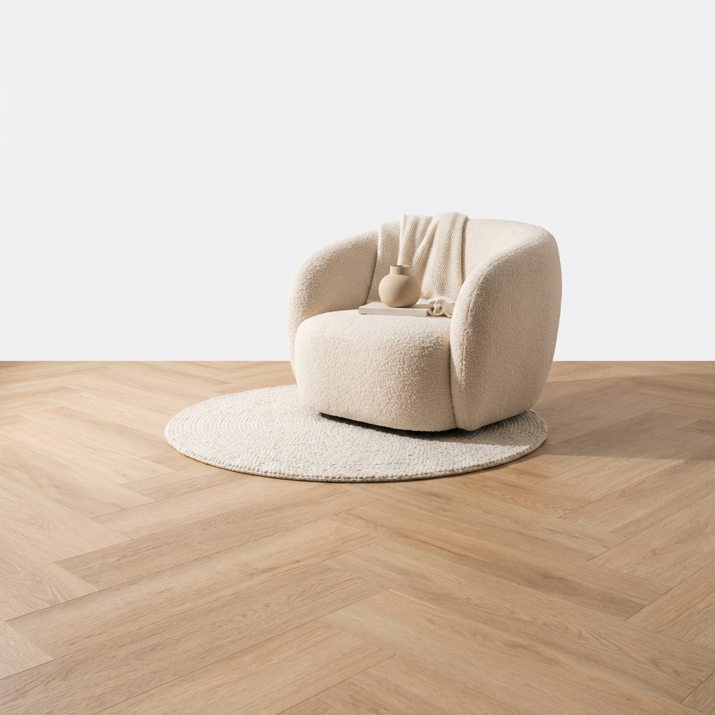 Madera Visgraat Beige Plak PVC - Afbeelding 4