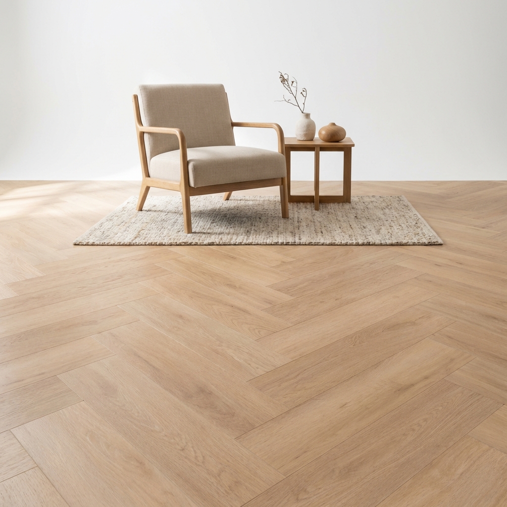 Madera Visgraat Beige Plak PVC - Afbeelding 5