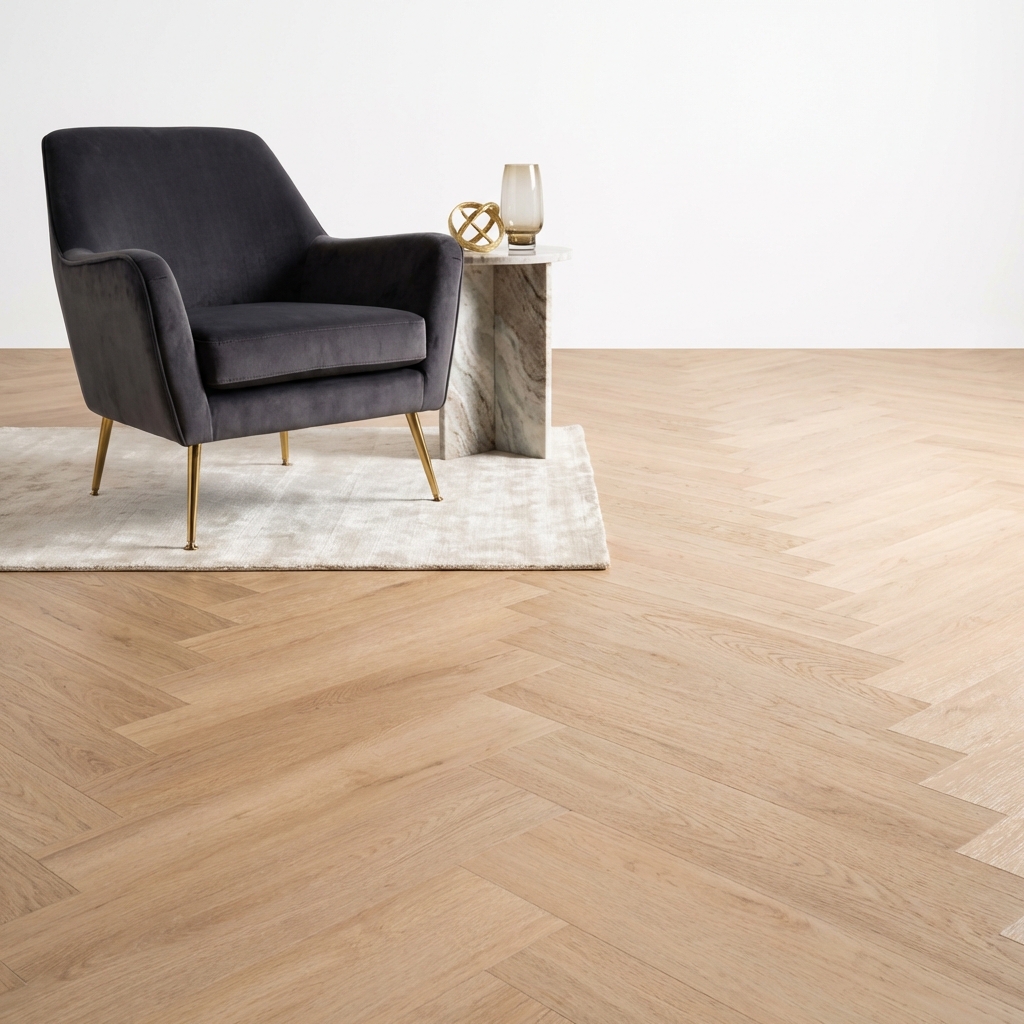 Madera Visgraat Beige Plak PVC